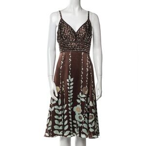 Ted Baker Mod Silk Midi Dress Women's Size 4